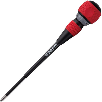 VESSEL Ball Grip Ratchet Screwdriver (+ 2 x 150 cm