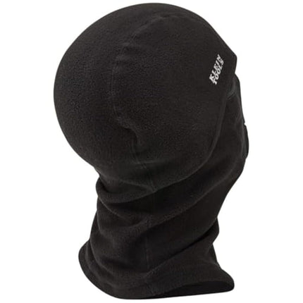 KLEIN TOOLS 60132 Balaclava, Warm Breathable Fleece Wind Proof Hinged Balaclava Face Mask, Black