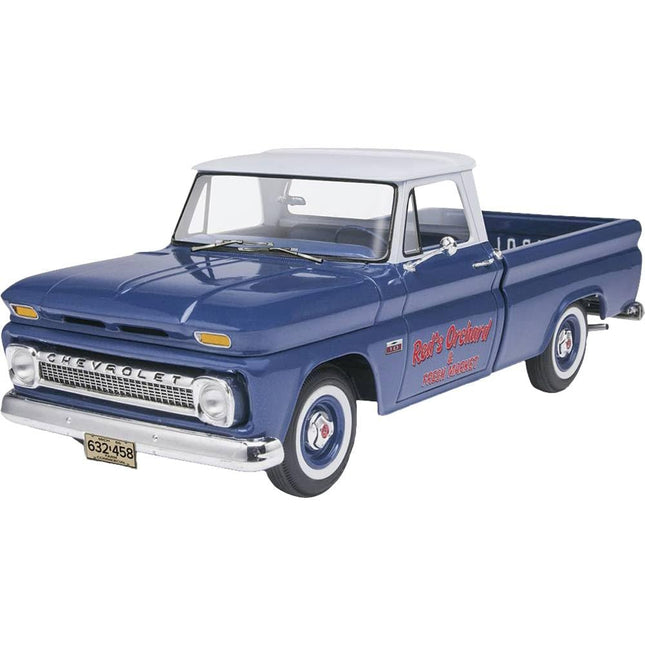 Revell 1:25 Scale 1966 Chevy Fleetside Pickup Car Model Assembly Kit