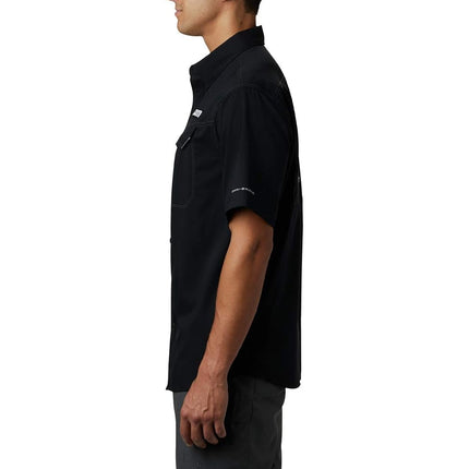 Columbia Men's Low Drag Offshore Short Sleeve Shirt, Black, Medium