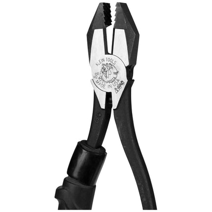 Klein Tools M2017CSTA Slim Head Ironworker Pliers, Milkers Cushion Grip, Side Cutters with Aggressive Knurl, 9-Inch
