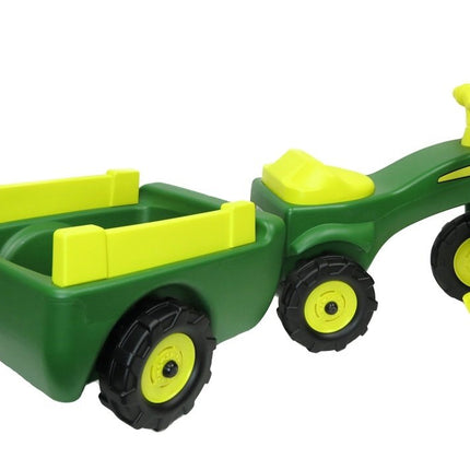 Tomy John Deere Pedal Tractor Trike and Wagon Trailer. Ride On Toy for Children 18 Months and up, Green 46088