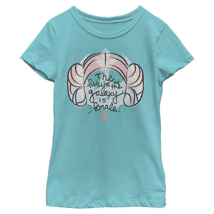 Camiseta de manga corta de Star Wars Future Girls, azul Tahití, talla L