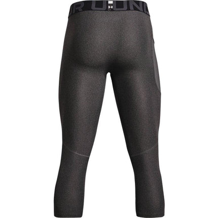 Under Armour Men's HeatGear 3/4 Leggings, Carbon Heather/Black., L Tall