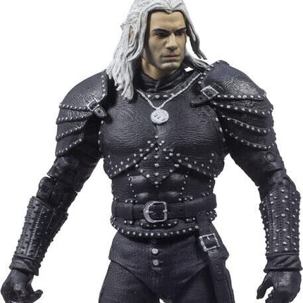 McFarlane Toys, Netflix The Witcher 7-inch Geralt of Rivia Action Figure with 22 Moving Parts, The Witcher Season 2 Collectible Figure with Collectors Stand Base– Ages 12+