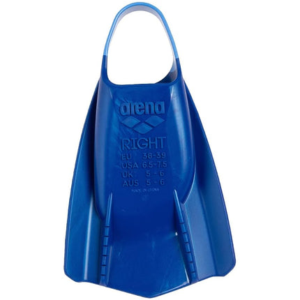 Arena Powerfin Pro II Swimming Fins, Blue, Size 38-39