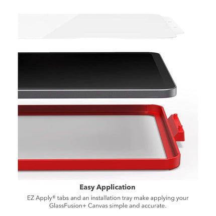 ZAGG InvisibleShield GlassFusion+ Canvas- Made for Apple iPad Pro 11" (4th/3rd/2nd/1st Gen) & iPad Air (5th/4th Gen) - simulates writing or drawing on paper