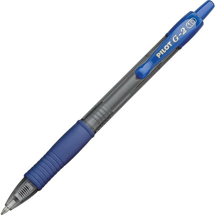 Pilot G2 Retractable Premium Gel Ink Roller Ball Pens, Bold Point, Blue Ink, Dozen Box -31257