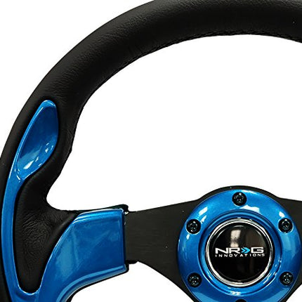 NRG Innovations RST-001BL Reinforced Steering Wheel (320mm Sport Steering Wheelwith Blue Trim)