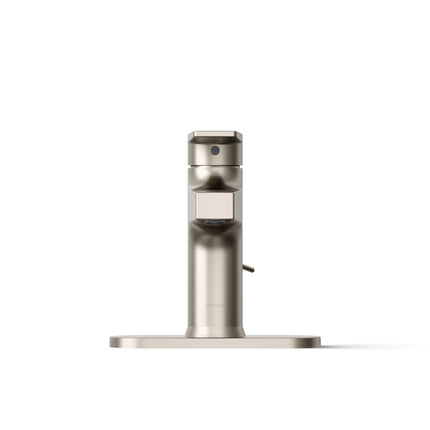 Grifo de baño KOHLER, Grifo para lavabo de baño, Colección Taut, Grifo de control único, Níquel cepillado vibrante, K-74021-4-BN