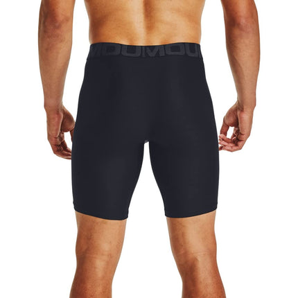 Under Armour mens Tech 9-inch Boxerjock 2-Pack, Black (001)/Black, X-Small