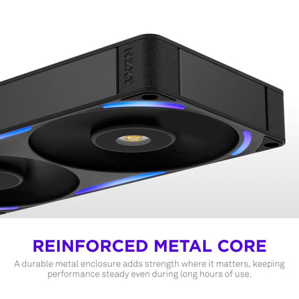 NZXT F240X - 240mm Single-Frame PWM RGB Performance Fan - Black