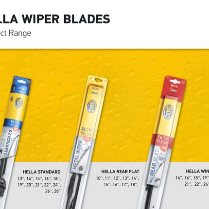 HELLA 358054201 CLEANTECH Wiper Blade, 20", Single, 1 Pack, Multi