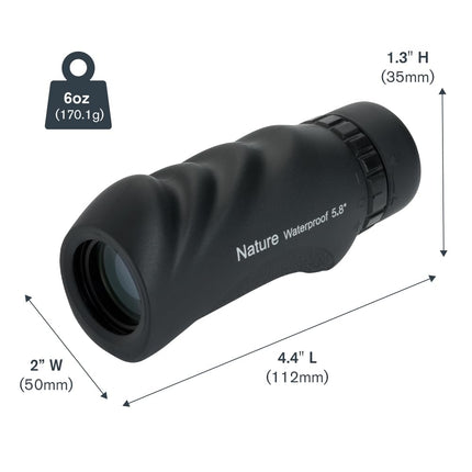 Celestron 71210 Nature DX 10x25 Monocular, Black
