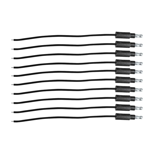 United Pacific 34213P10 Black 6" Single Lead Wire 