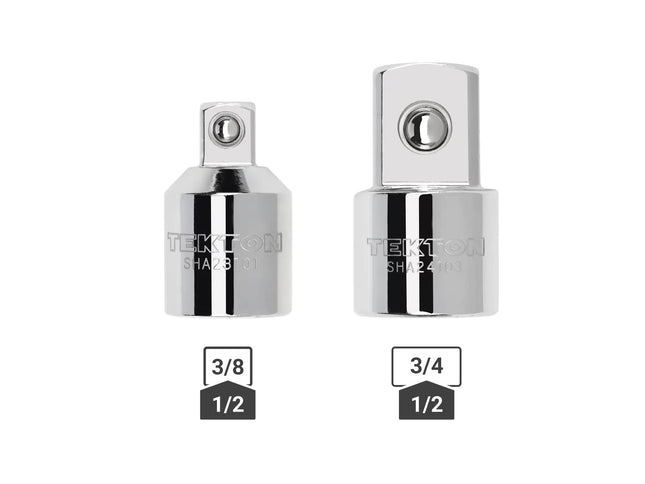TEKTON 1/2 Inch Drive Adapter/Reducer Set (2-Piece) | SHA92009