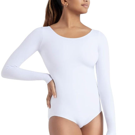 Capezio Long Sleeve Leotard - Size 2X, White