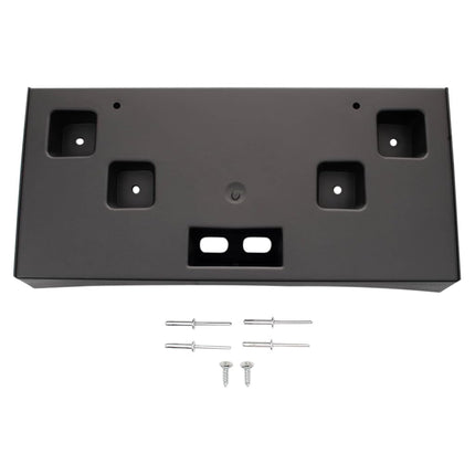 TRQ Front License Plate Bracket Black Compatible w