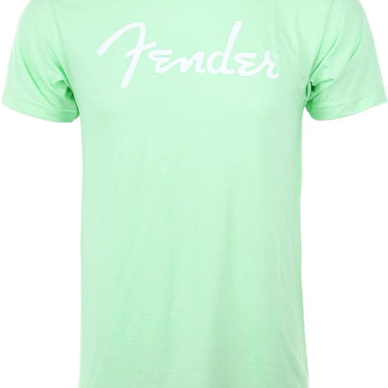 Fender Spaghetti Logo T-Shirt, Surf Green, M/L