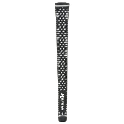 Karma Velour Black/White Jumbo Plus (+1/8") Golf Grips (9 Pack)