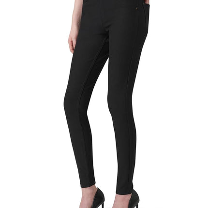 HUE Women's Essential Denim Leggings, Black, XS