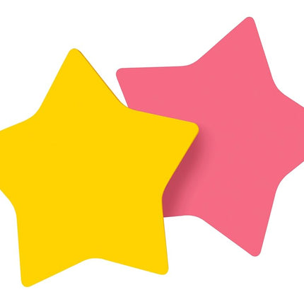 Post-it Super Sticky Die Cut Star, 150 Sheets - Assorted Colours 7350-STR