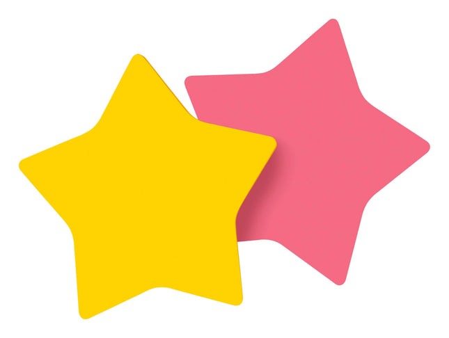 Post-it Super Sticky Forme Étoile, 150 feuilles – Couleurs assorties 7350-STR