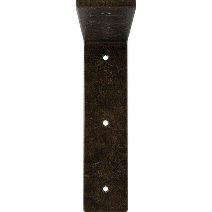 Ekena Millwork BKTM02X08X08HAAPG Steel Bracket Hamilton, 2"W x 8"D x 8"H, Antiqued Pale Gold