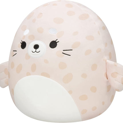 Squishmallows 14-Inch Beige Spotted Seal with Whit