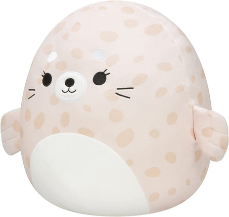 Squishmallows 14-Inch Beige Spotted Seal with Whit