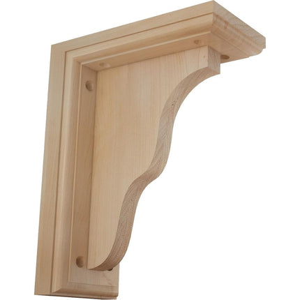 Ekena BKT03X07X09HAMA 3 1/2-Inch Width x 7-Inch Depth x 9-Inch Height Hamilton Traditional Bracket - Maple