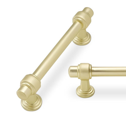 POVEFONK 10 Pack 3.75 inch Brushed Brass Kitchen C