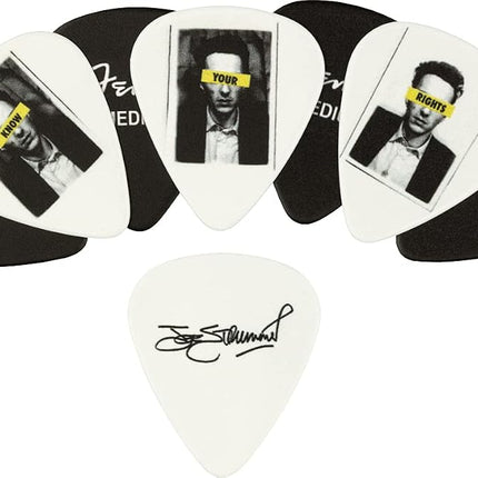 Fender Joe Strummer Guitar Pick Tin, 351 Shape, Medium, 8-Pack