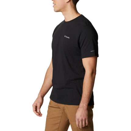 Columbia Camiseta de manga corta Thistletown Hills para hombre, Negro, 6X