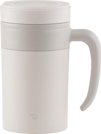 ZOJIRUSHI Stainless Tea Tumbler, 16-Ounce, Off Whi