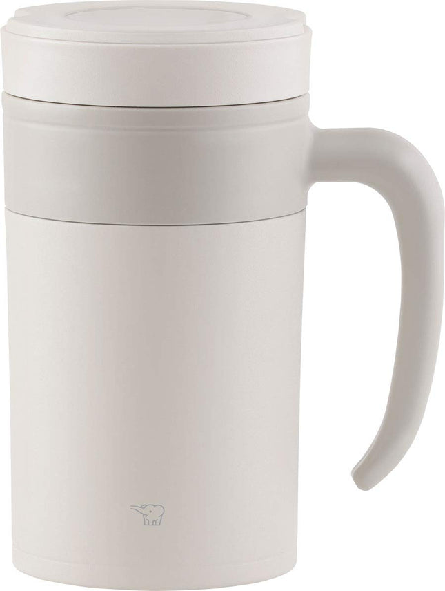 ZOJIRUSHI Stainless Tea Tumbler, 16-Ounce, Off Whi