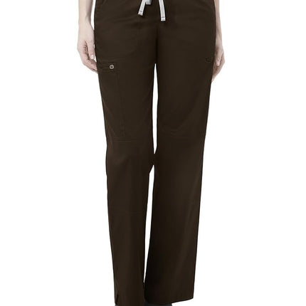 WonderWink Plus Size Drawstring Cargo Pant, Chocol