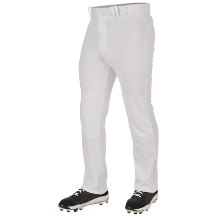 Pantalones de béisbol CHAMPRO Triple Crown 2.0 de niño, con bajo abierto, color blanco