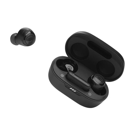 JBL Quantum TWS AIR - Écouteurs gaming True Wireless avec technologie Smart Ambient, dongle USB-C 2,4 GHz à faible latence ou Bluetooth, 4 microphones beamforming (Noir)