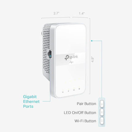 TP-Link Powerline WiFi Extender TL-WPA7617 - AC1200 Dual Band Powerline Network Extender, Gigabit Port, Passthrough, OneMesh, Ethernet Over Power, ???-?? ????