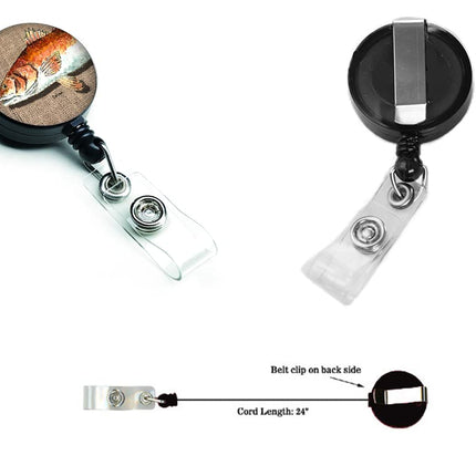Caroline's Treasures Red Fish Retractable Badge Reel, Multicolor (8736BR)