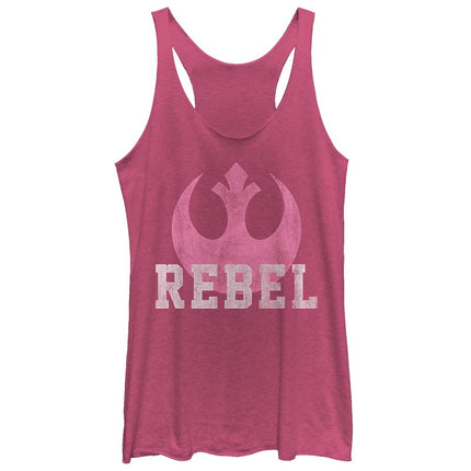 Débardeur graphique Star Wars Junior Épisode 7 Le Réveil de la Force en dentelle, rose chiné, grande taille