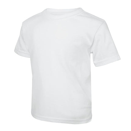 Camisetas Hanes para niños pequeños, Camisetas interiores para niños pequeños, Camisetas blancas para bebés, Camisetas con cuello redondo para niños pequeños, Paquete de 5, Blanco, 4T