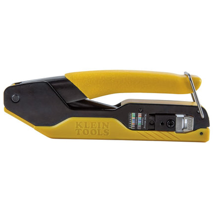 Klein Tools 80017 Data Cable Crimper and Modular Data Plug CAT6 50-Pack Tool Kit, Pass-Thru Installation Tool Kit, 2-Piece