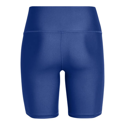 Pantalones cortos de ciclista HeatGear para mujer de Under Armour, (432) azul técnico / blanco, XS