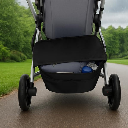Quintriae Basket Cover for UPPAbaby Vista V2 and Vista V3 Strollers - Protects and Conceals Belongings - Easy Attachment and Access - Water-Resistant Material