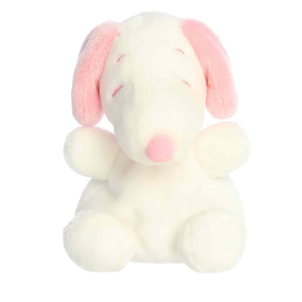 Aurora Adorable Peanuts Snoopy Palm Pals Stuffed Animal - Officially Licensed Toys For All Snoopy Fans - Nostalgic Gift for Adults and Valentine's Day - Pink & White 5 Inches