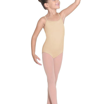 Bloch Dance Girls Parem Microlux Camisole Leotard, Nude, 14
