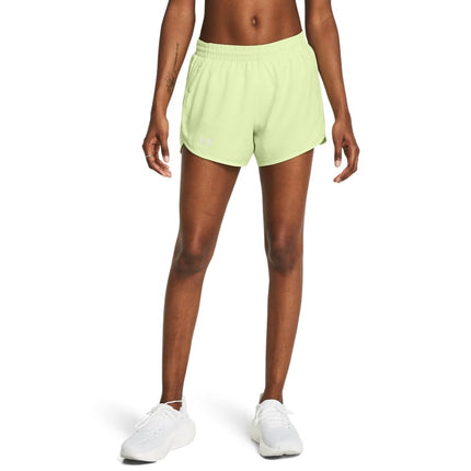 Under Armour Womens Fly by 3 Shorts Retro Green L
