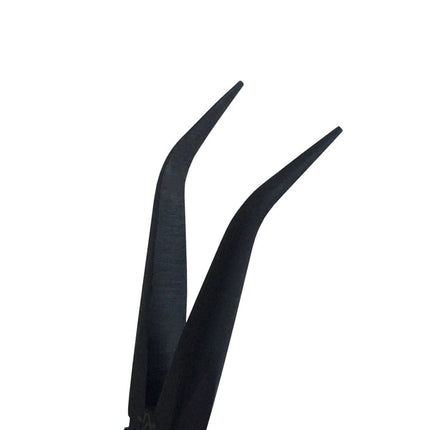Fujiya 303T-150 Tweezer Pliers (Bent Type), 5.9 inches (150 mm), Blue